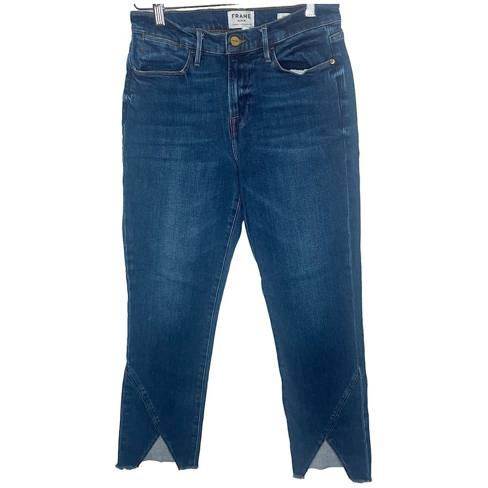 Frame Le High Straight Split Hem Jeans